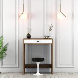 Hanah Home Lizbon Tocador Nogal y Blanco